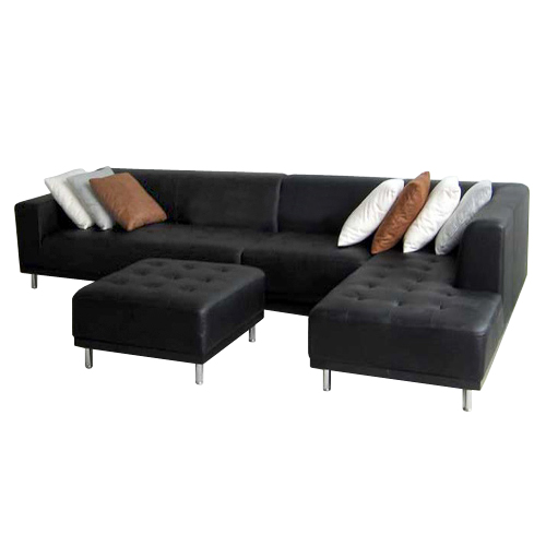 Sofa Lounge Black Sectional