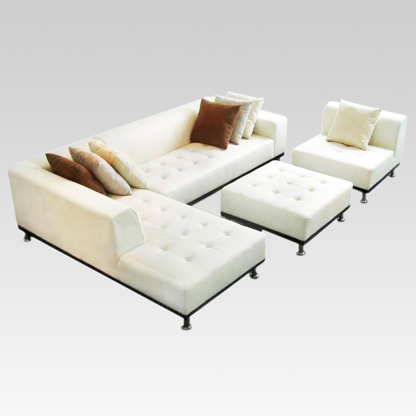Sofa Lounge White Sectional