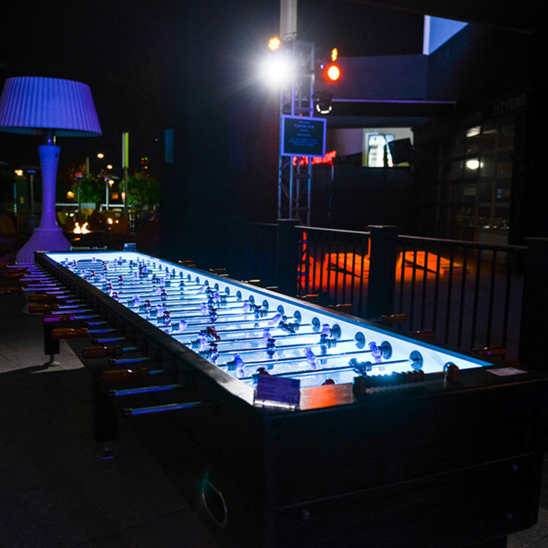 Giant Foosball LED Table