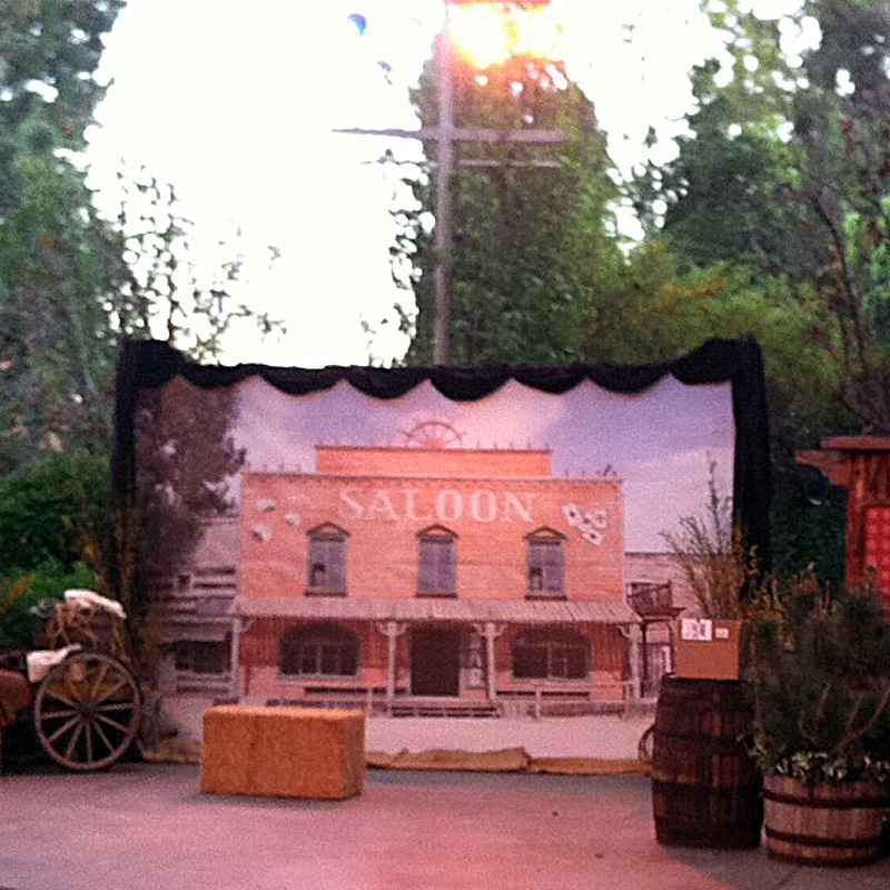 Western Photo Backdrops with Costumes and Props
