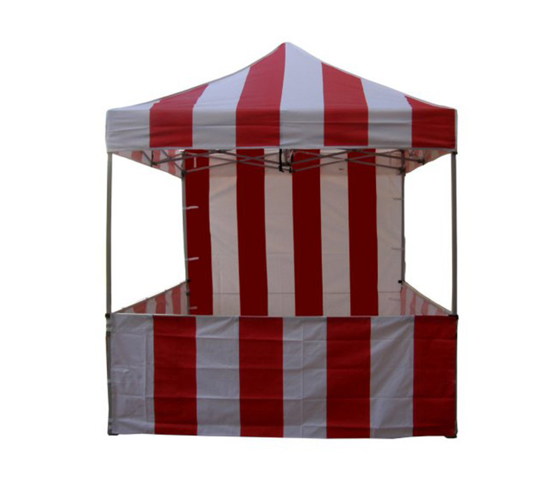 Carnival Booth Tent – Red/White Striped