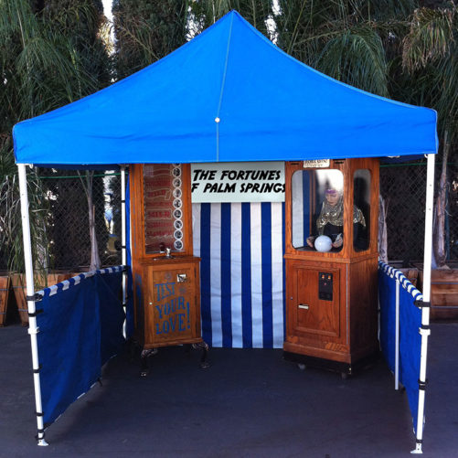 Carnival Booth Tent - Blue/White Striped - Image 4