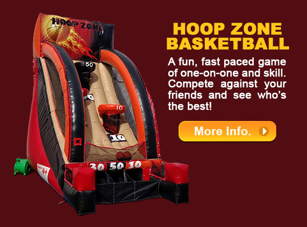 Party Pals Hoop Zone Basketball Inflatable Game Rental