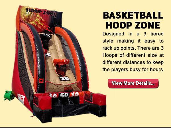 Basketball Hoop Zone Rental at Party Pals