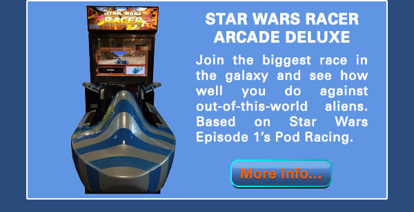 Star Wars Racer Arcade Deluxe Rental from Party Pals